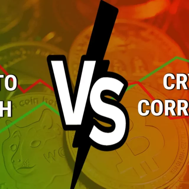 Crypto Crash Vs Correction Facts Showing Difference between them